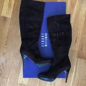 Luciano Padovan Doris Velour Brown Boot